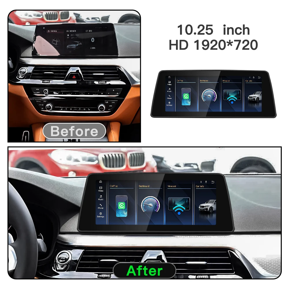 stwei 2026 New Linux System 12.8 in Thin Display Car Stereo For BMW 5 Series G30 G31 F90 EVO Wireless CarPlay Auto Video Player