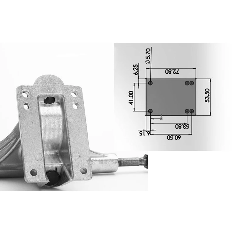 5 بوصة لوح التزلج قوس التوجيه سبائك الألومنيوم والمغنيسيوم ملحقات لوح التزلج