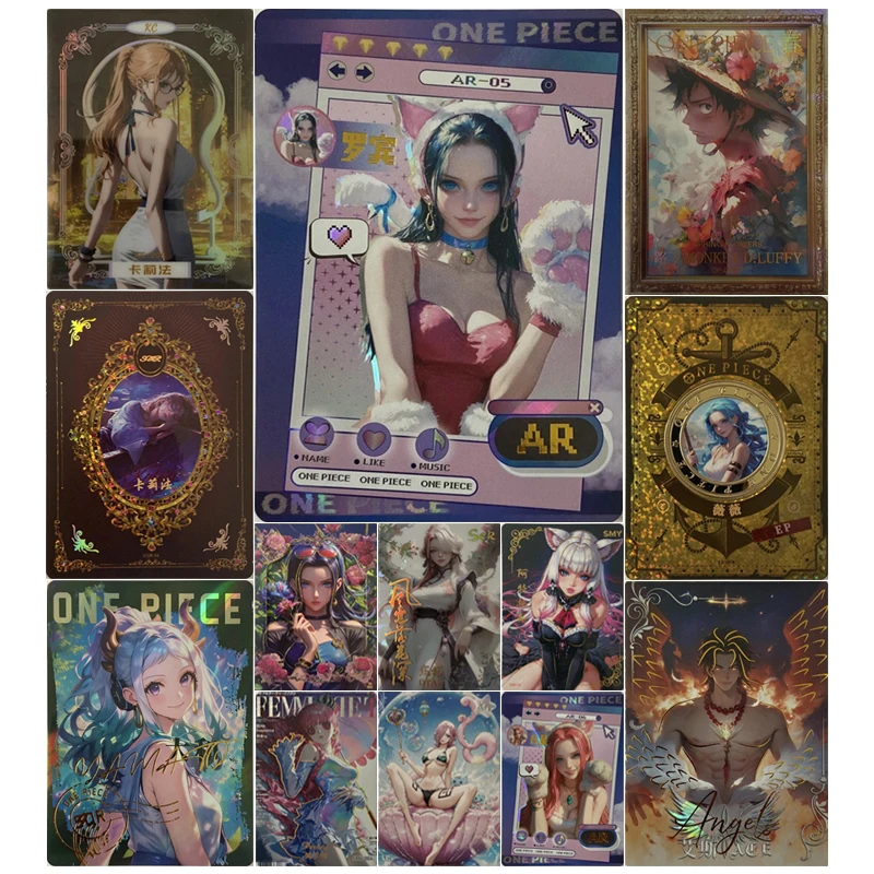 Anime One Piece Robin Uta Vivi Yamato Reiju Shirahoshi Luffy Ace Collection Cards Christmas Birthday Gifts Children's Toys