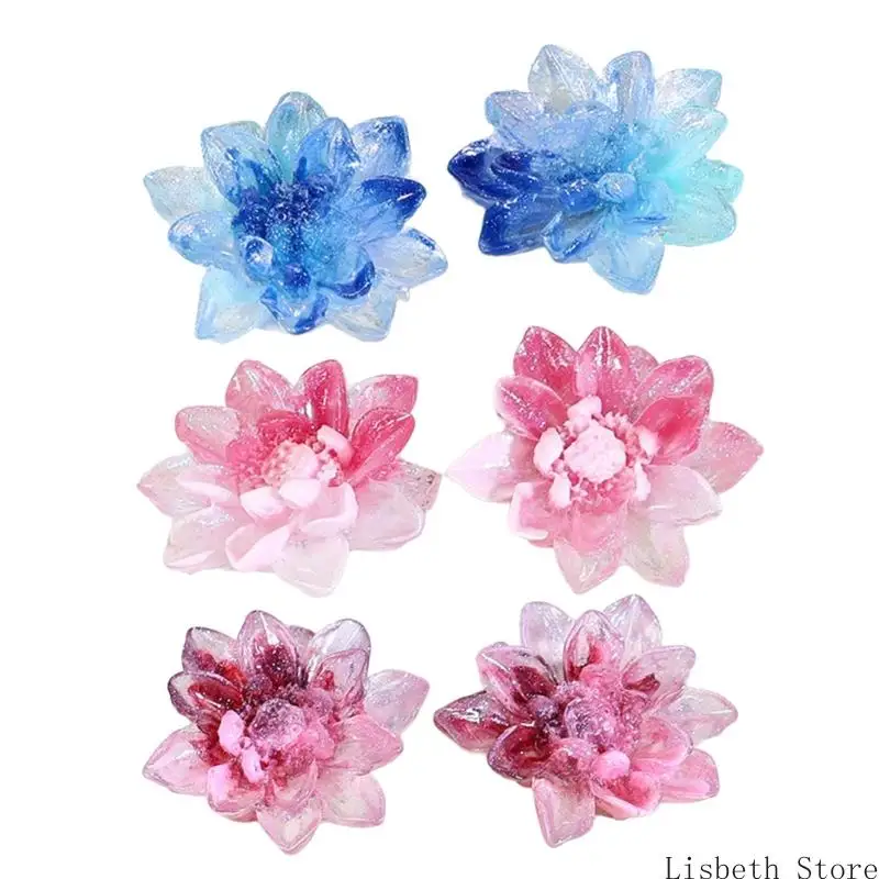 

124A 2 шт. светящиеся украшения в виде подсолнуха из смолы для заколок для волос, изготовления ювелирных изделий и поделок,