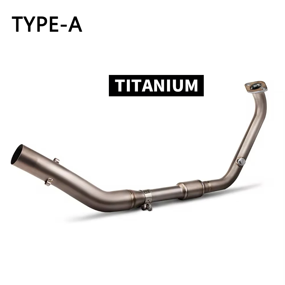 universal 51mm motorcycle spare parts Full Motorcycle Exhaust System exhaust muffler Titanium alloy For R15 V3 MT15 2017-2024