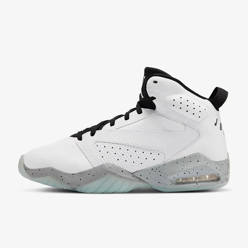 

Официальные мужские спортивные баскетбольные кроссовки Nike Jordan Lift Off AR4430-101, баскетбольные кроссовки в стиле ретро со средним верхом белого и серого цвета