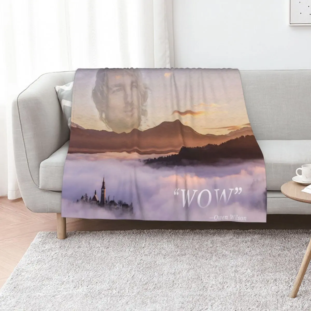 WOW - Owen Wilson Throw Blanket Summer Beddings Thermals For Travel valentine gift ideas Bed Shaggy Sofa Blankets