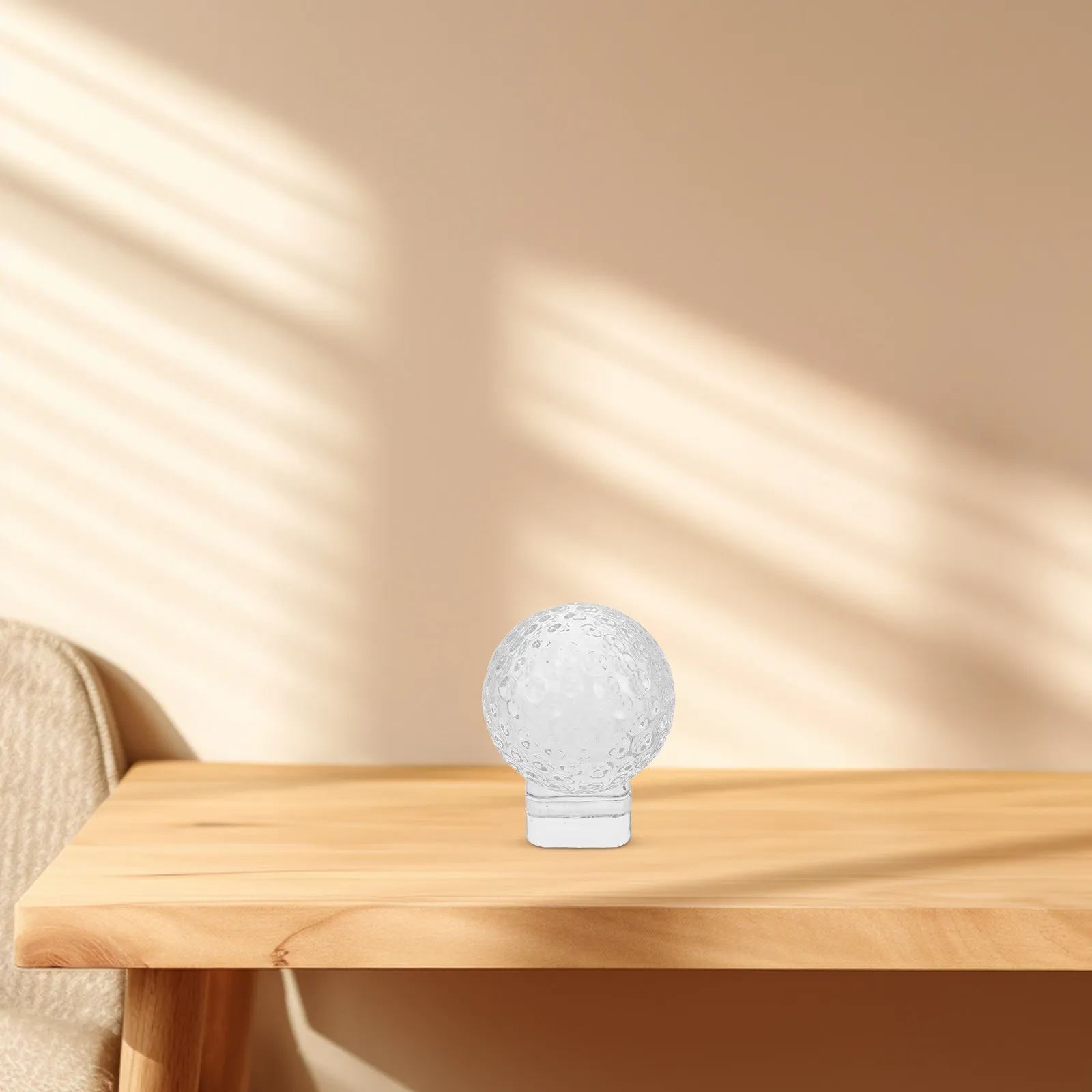 Crystal Clear Golf Ball Display Stand Desktop Decor for Enthusiasts Trophy Case Shelf Office Study Living Room Gift