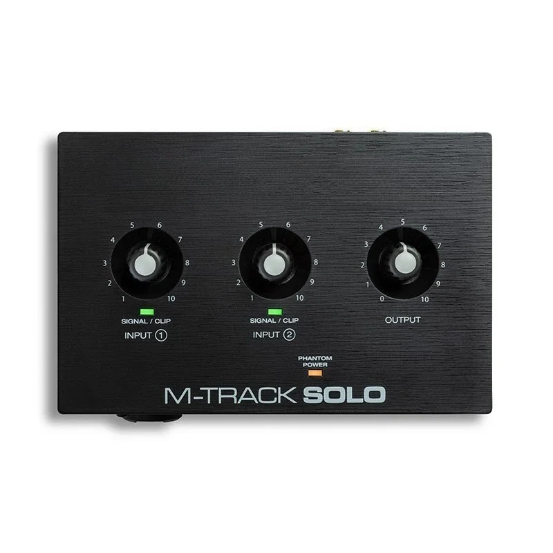 M-Track solo arreglo de grabación de libros de audio profesional tarjeta de sonido interfaz de audio de canto de computadora
