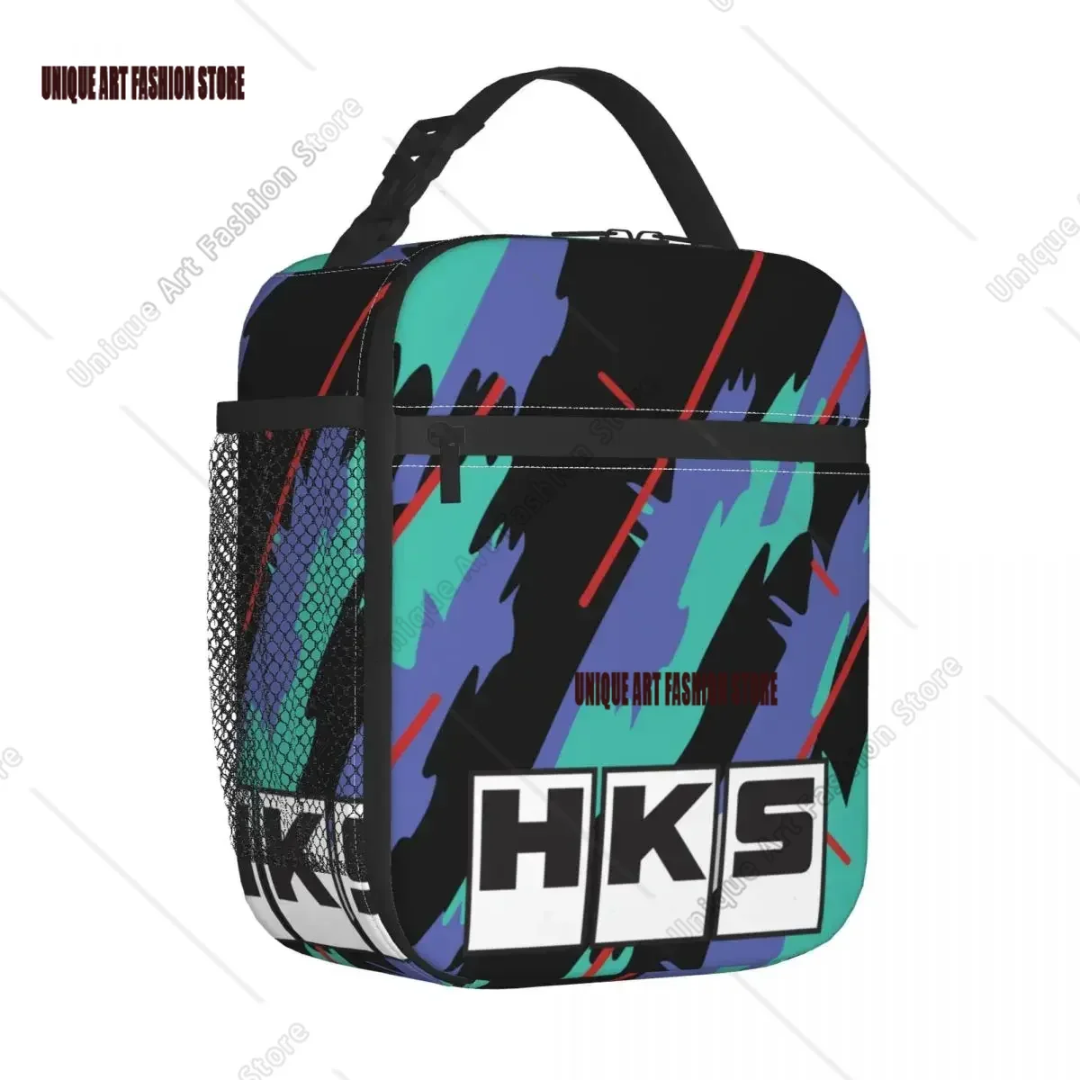 

HKS Race Insulated Lunch Bags Large Meal Container Thermal Bag Tote Lunch Box College Travel Men Women