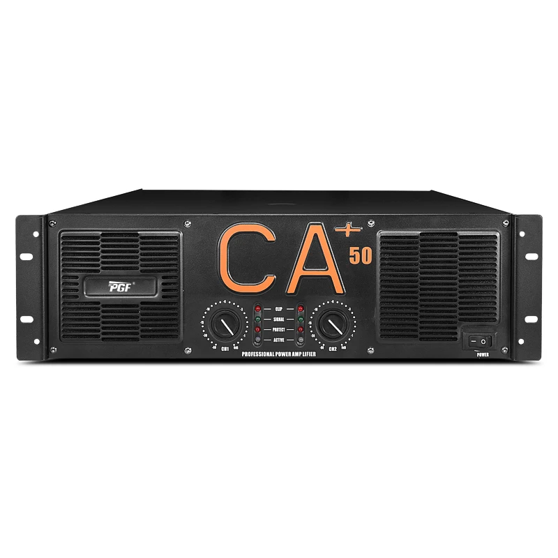 CA50 2 Channels 1500 Watt 3U High Powerful 2ohm Professional Sound System Stereo Power Amplifier