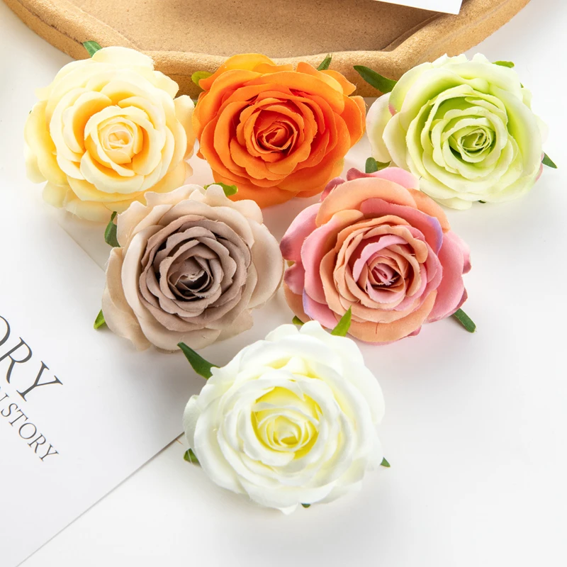 10 Stück Künstliche Blumen Weihnachtsdekoration für Zuhause Hochzeit Garten Rosenbogen DIY Party Kuchen Süßigkeitenbox Brautaccessoires Ausverkauf – Detail 8