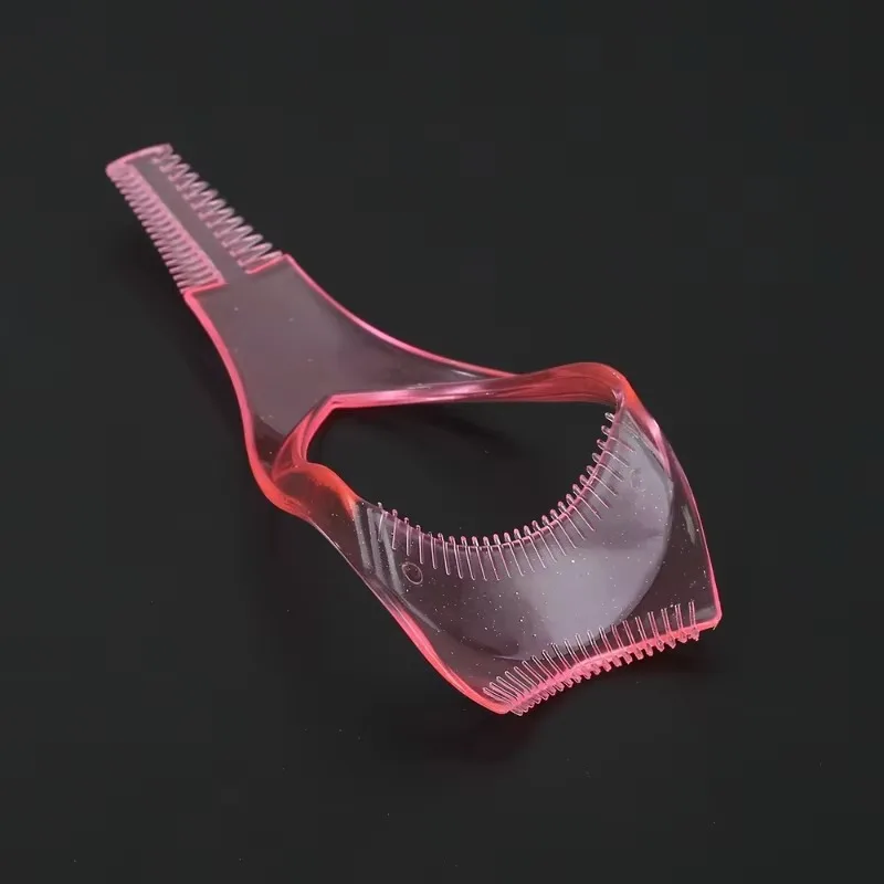 Carte de maquillage pour cils 3 en 1, Mascara pour les yeux en plastique Portable, peigne pour femmes/filles, applicateur en cristal, carte de guidage, Mini outils 2025