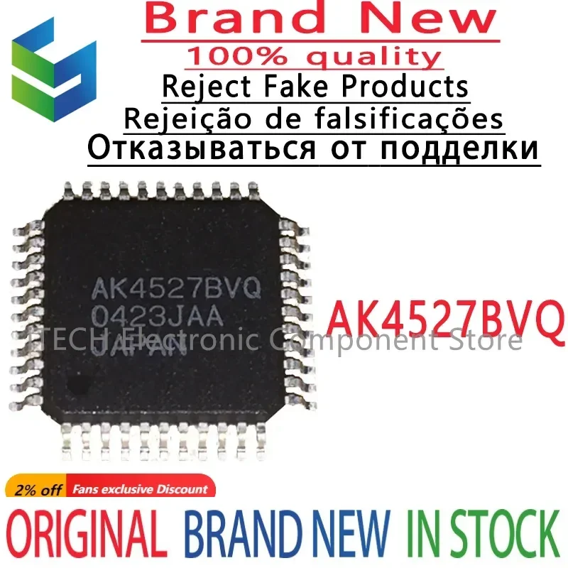 

1Pcs New Original IC AK4527 AK4527BVQ QFP44