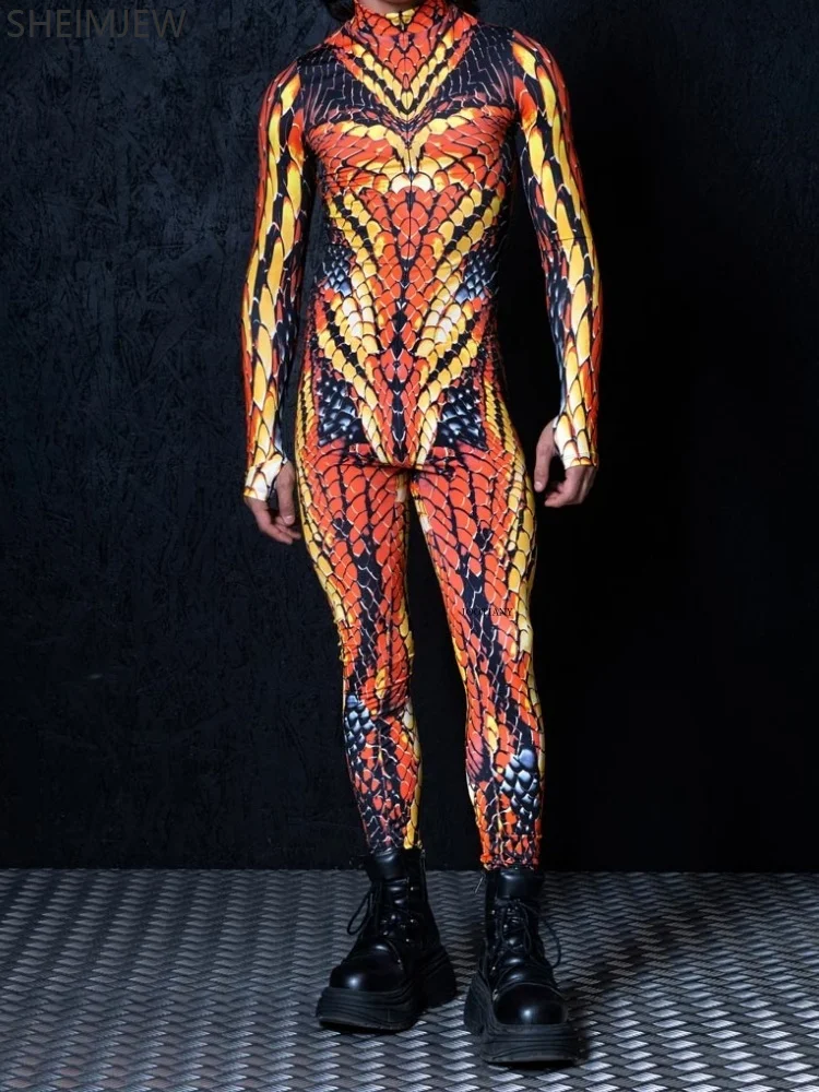 

Animal Lizard Skin 3d Print Cyberpunk Chameleon Bodysuit Halloween Holiday Party Cosplay Costume Bodysuit Jumpsuit Women Zentai