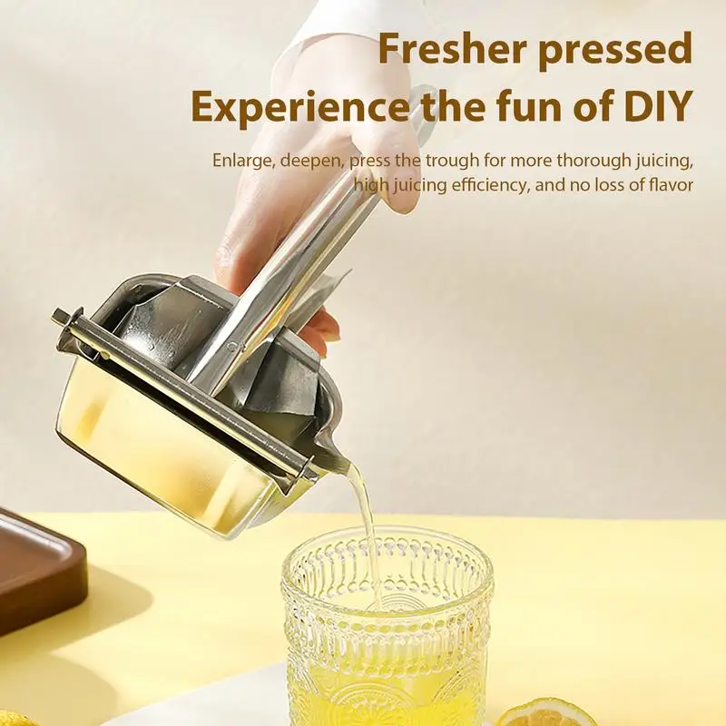 Hand Press Juicer Fruit Juicer Squeezer For Lemon Hand Juice Extractor With Built-in Porous Filter For Oranges Grapes 4