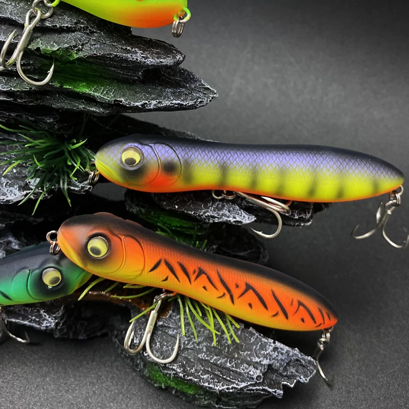 

Floating Stickbait for Fishing 100mm 16.7g Snake Head Pencil Bait Surface Wobblers for Pike Carp Fishing Isca Artificail 9169