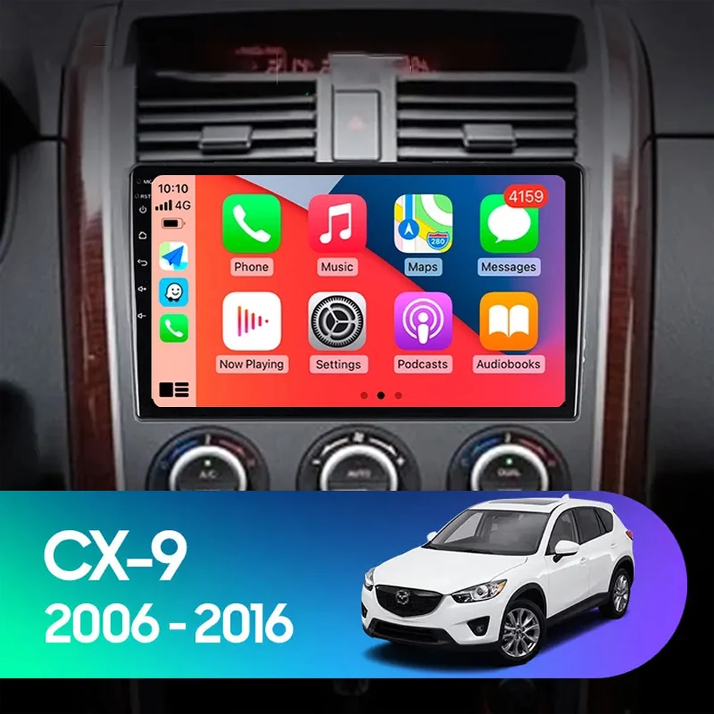 Android 15 Auto para Mazda CX9 CX-9 CX 9 TB 2006 -2016 Radio de coche QLED DSP estéreo reproductor de vídeo Multimedia navegación GPS WIFI 4G