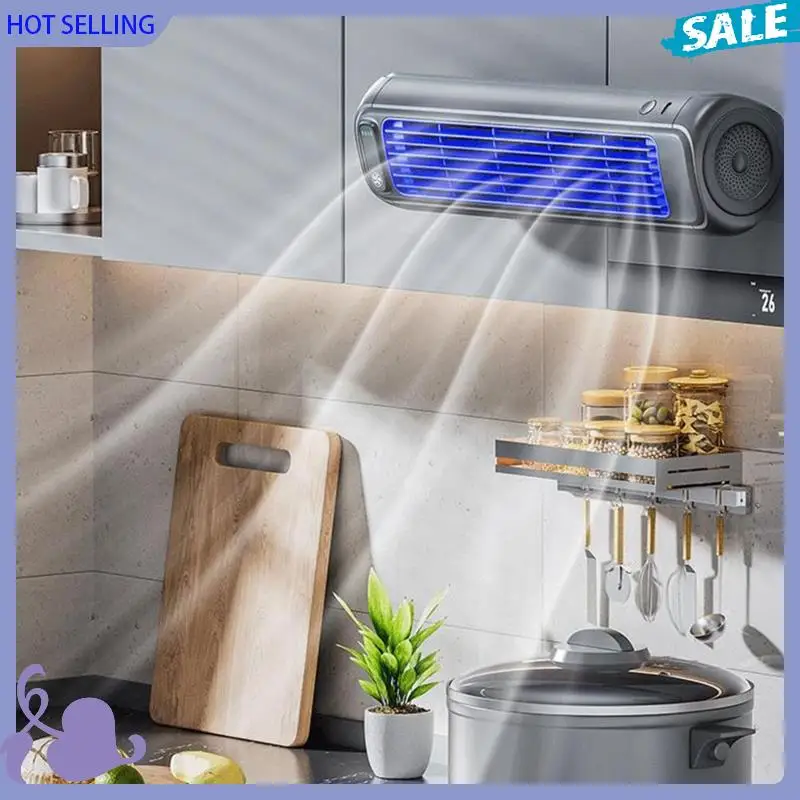 

ABVB- Охлаждающий вентилятор для домашнего офиса и кухни Портативный вентилятор для кондиционирования воздуха Несколько регулируемых шестерен Настенный монтаж