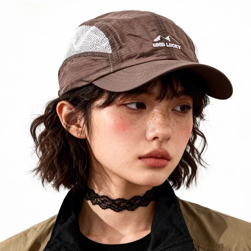 Retro Tooling Style Quick-drying Mesh Baseball Caps for Women Summer Outdoor Camping Sunscreen Breathable Hiking Men's Hats