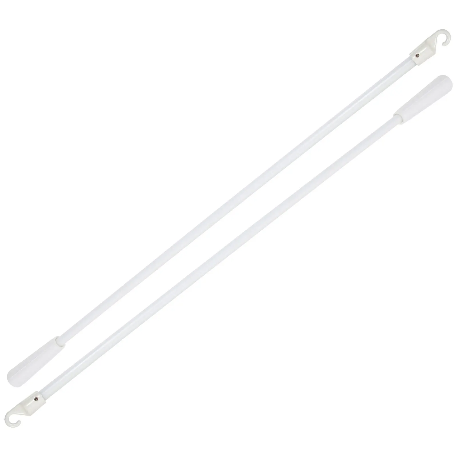 2 قطعة قضيب سحب عمودي أعمى من الألياف الزجاجية عصا بديلة خفيفة الوزن لستائر النوافذ سهلة التركيب بدون أدوات تصميم خطاف طويل