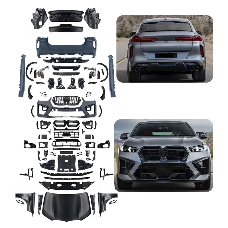 Hot Selling Kit New Car Parts Body Kit For X6 E71 Upgrade 2024 X6M F96 LCI Full Body Kits