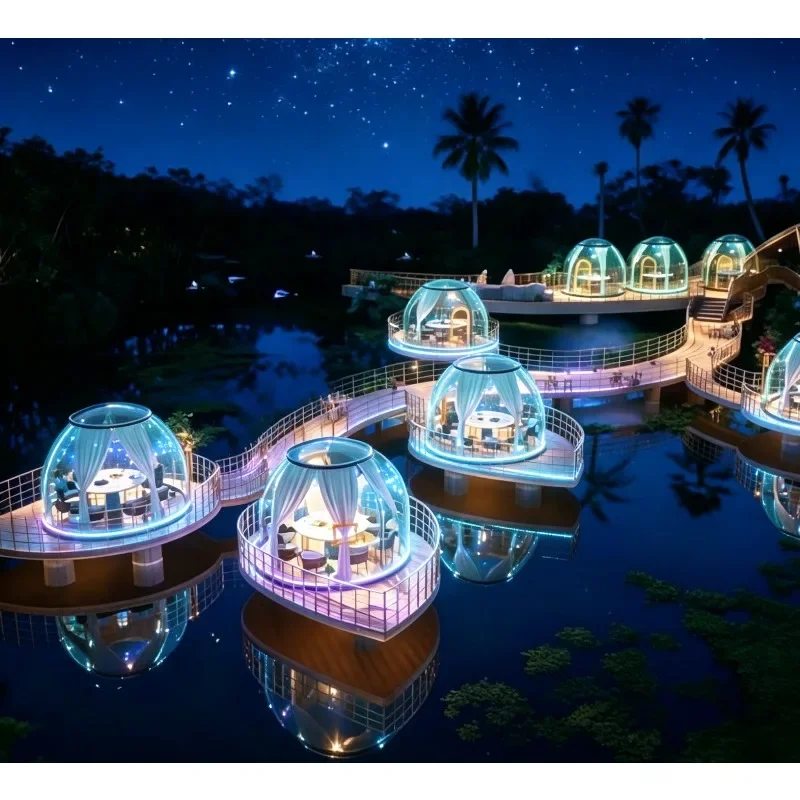 Cheap Price Bubble Rooms Inflatable Clear Bubble Tent Wedding Dome Tent Camping Starry Sky Room Hotel Dome House