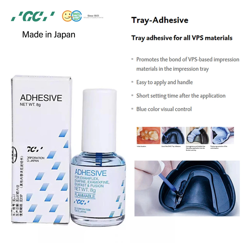 Dental Adhesive For Impression Trays A Silicone Pvs Vps Glue Metal Plastic Tray Sink Gc Fuji Japan Dentistry Materials Products