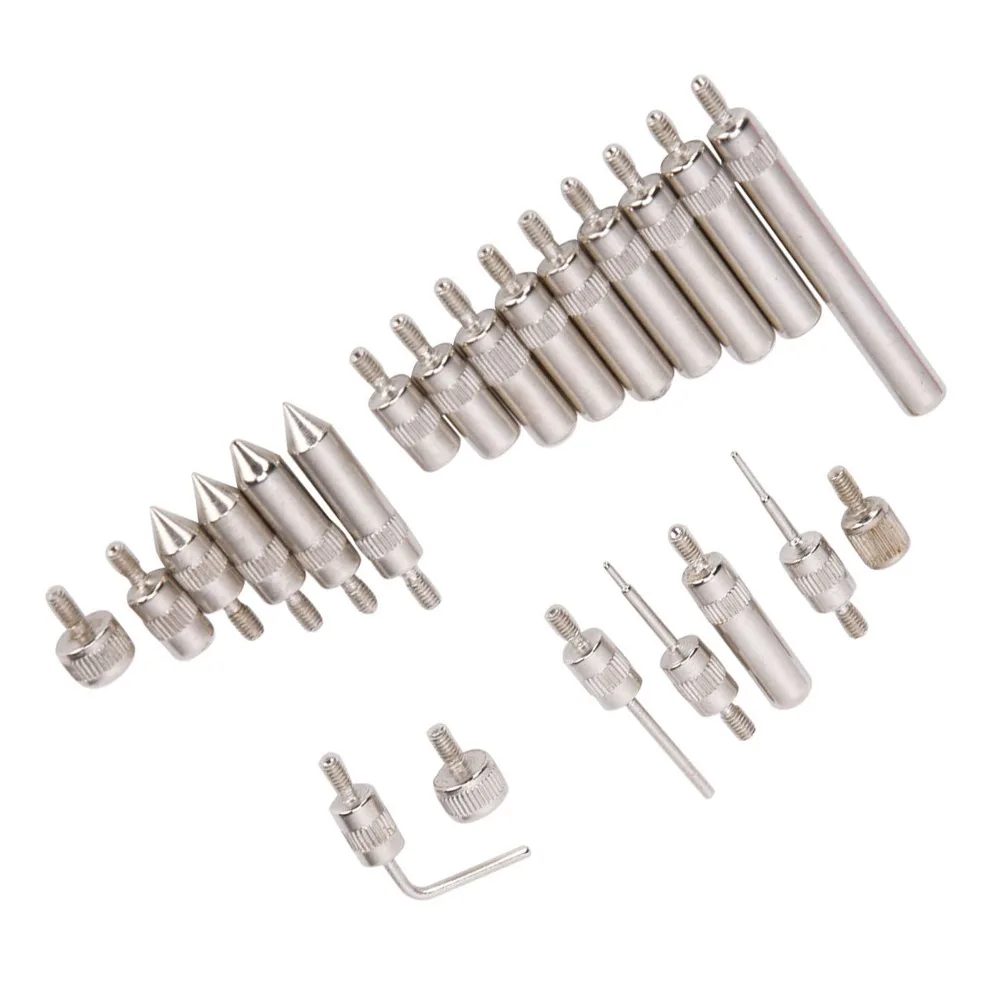 22 Pcs Carbon steel Dial Indicator Tips 0.01mm Accuracy M2.5 Thread Measuring Point Set With Carrying Case Pointed Tip Set