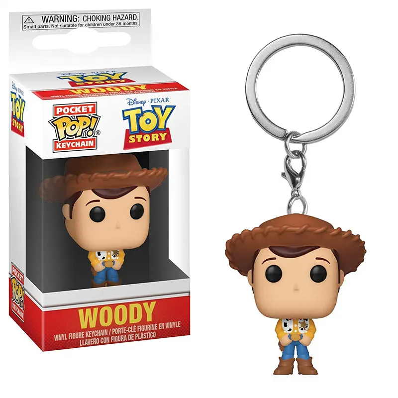 2026 FUNKO Pocket Keychain Toy Story Woody Alien Buzz Lightyear Forky Slinky Dog Action Figure Toys with original box