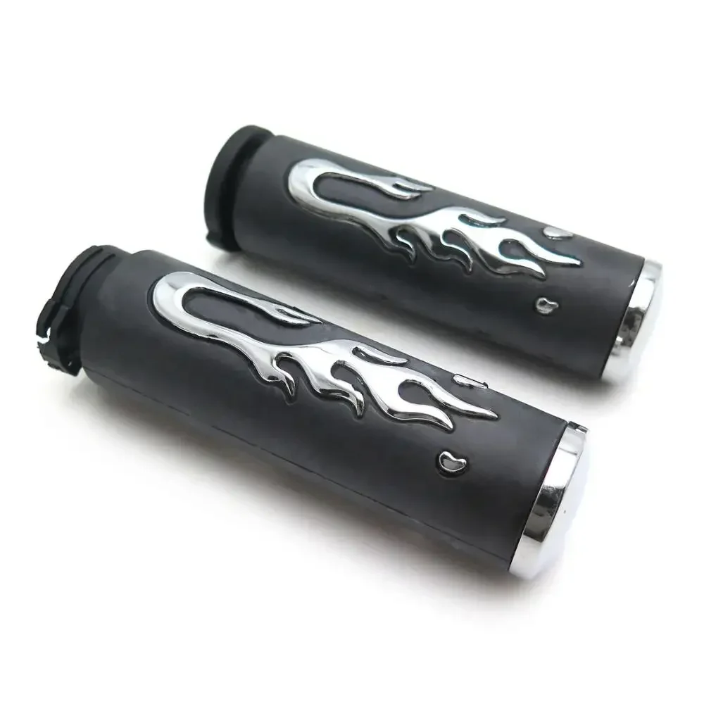 Flame Angry Fire Handlebar Grips for Harley Davidson Suzuki 1\