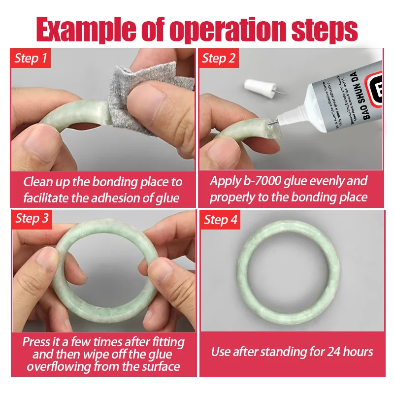 B7000 basso odore non tossico colla potente, colla speciale per l'incorporazione di gioielli trasparente senza traccia giallo adatto per la manutenzione manuale di gioielli in vetro 110ml 1-5pcs