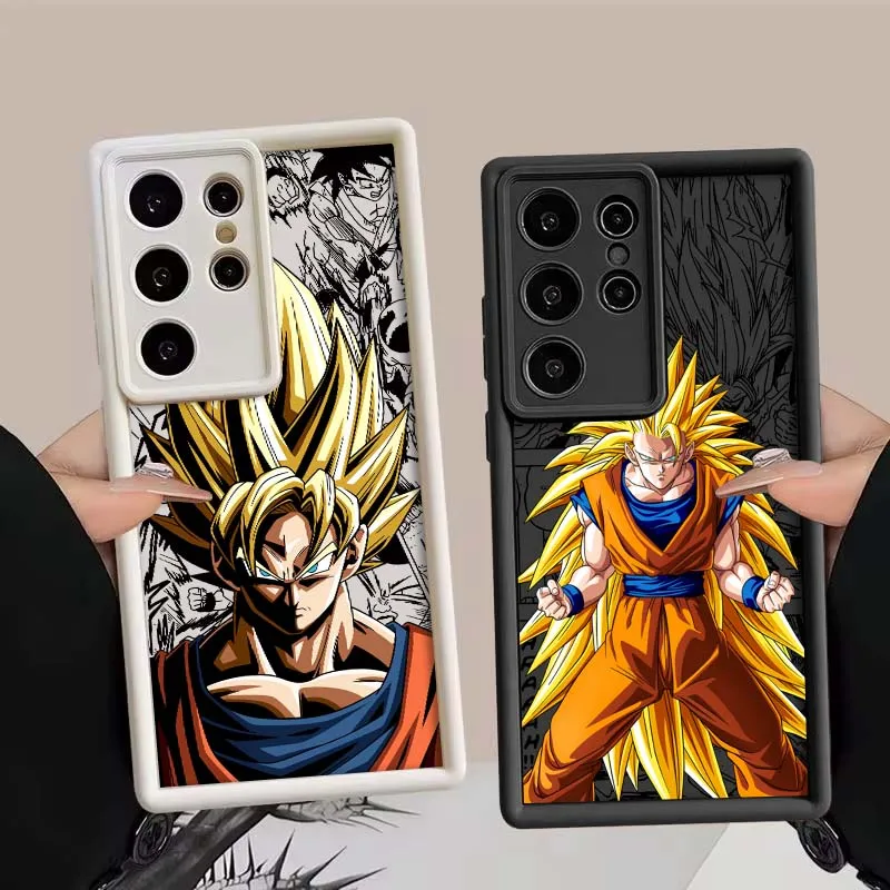 

D-Dragon Ball Cool Saiyan For Samsung Galaxy S25 S24 S23 S22 S21 S20 Ultra Plus FE 5G Eye Ladder Phone Case Cover