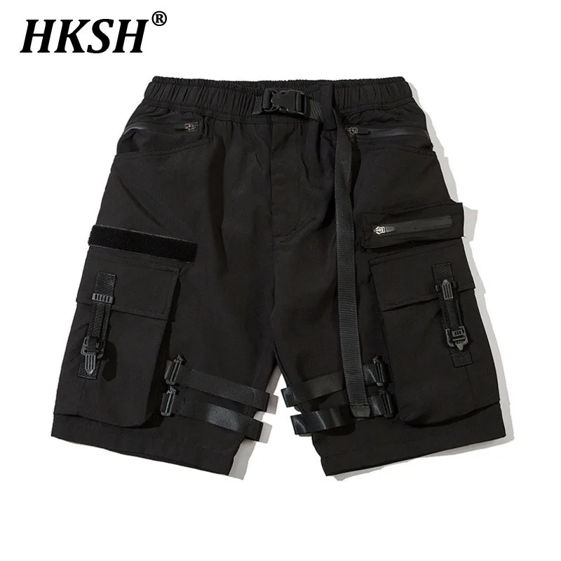 

HKSH Летние новые мужские шорты Tide Dark Tactical Capris в стиле сафари Y2K с несколькими карманами, шикарные повседневные свободные брюки средней длины Ins HK5998
