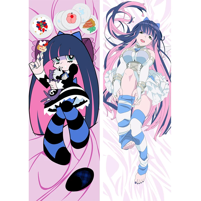 

Dakimakura Anime Panty & Stocking with Garterbelt Anarchy Panty Hugging Body Pillow Case Cushion Cover Woman Man Gift Big Size