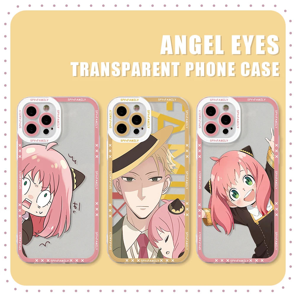 SPY×FAMILY Anya Forger Handyhülle für Xiaomi Redmi 14C 13C 12C 10C 9C A3 Note 13 12 11 10 9 Pro Plus 4G 5G Klare TPU Capa Cover