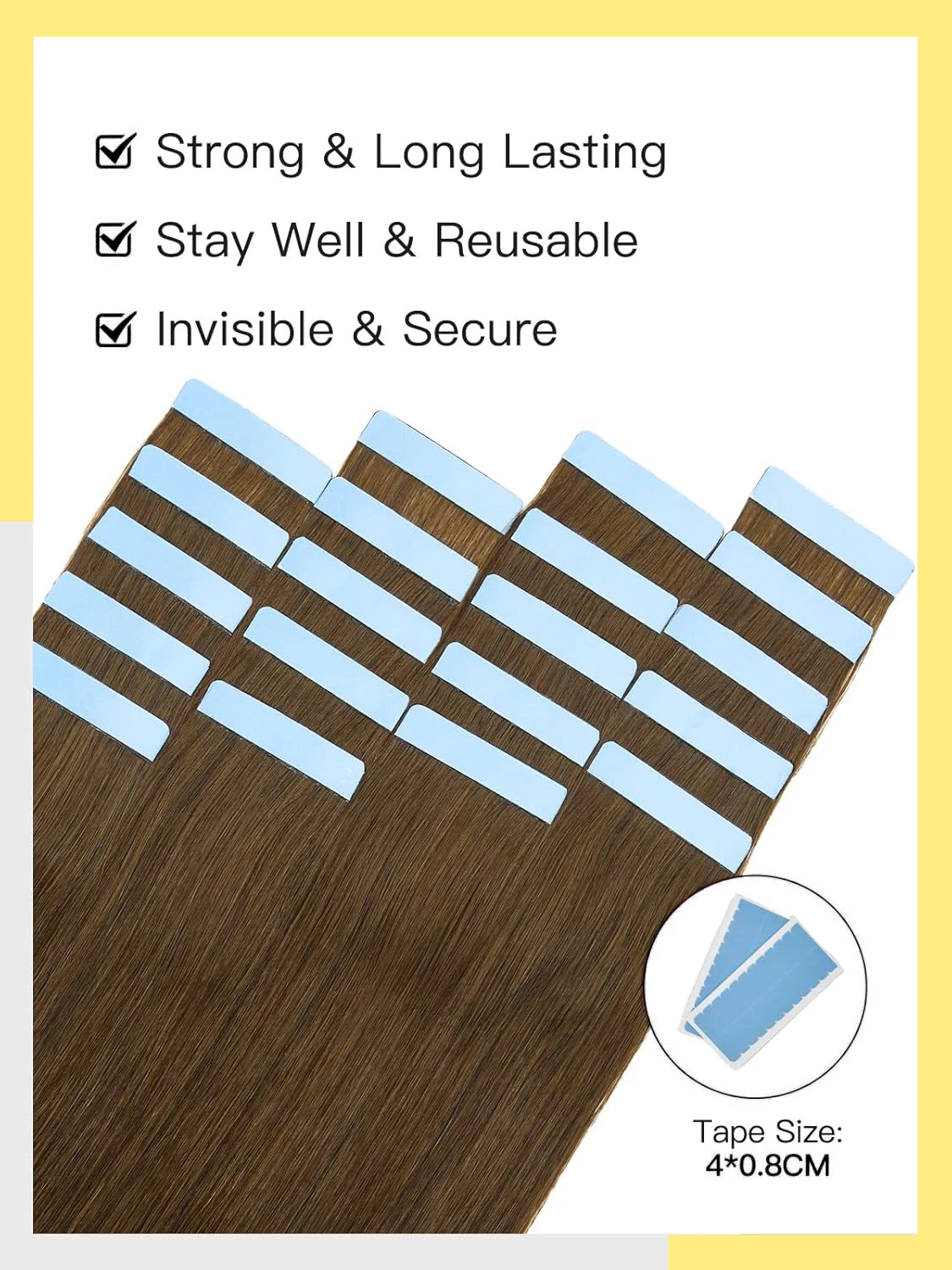 Лента из 100% человеческих волос, прямая, двусторонняя, блондинка, удобная, шелковистая, натуральная лента Remy Virgin, прямая, двойная, с костями