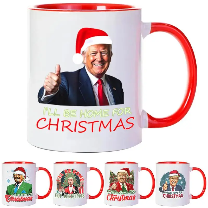 350ml Ceramic Coffee Tea Mug Donald Trumps 2024 Campaign Mugs Gift Cute Funny Drinking Mugs US President Holiday Tea Ceramic Cup