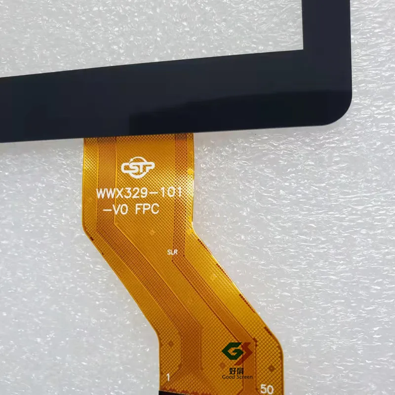 Baru 10.1 Inci Hitam P/N WWX329-101-V0 FPC SLR Tablet PC Layar Sentuh Kapasitif Sensor Digitizer Panel Kaca Eksternal