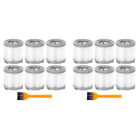 WCS-14Pcs HEPA Filter For JIMMY JV51/53 Handheld Cordless Vacuum Cleaner HEPA Filter Gray Replacement Filter