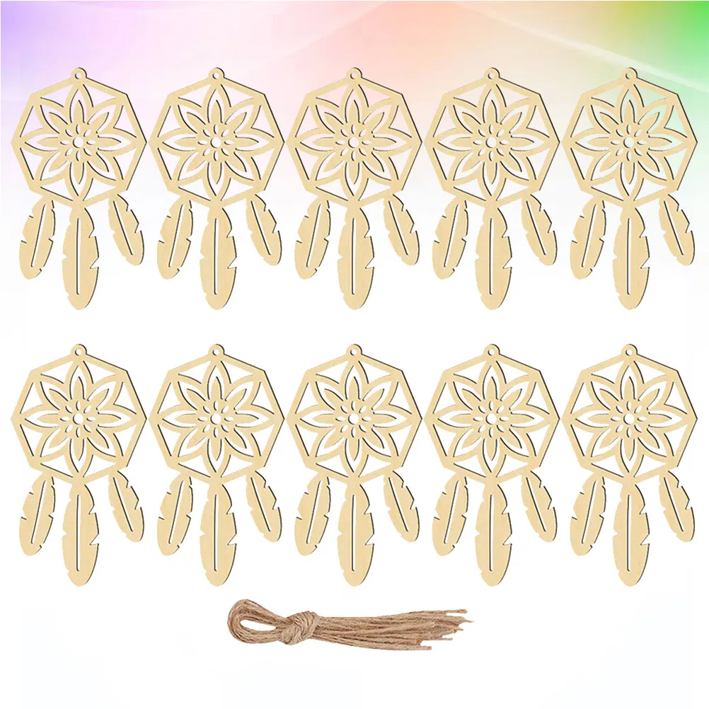 20Pcs Catch Dream Net Hanging Home Decoration Pendant Wooden Creative Wall Ornament Unique Handcrafted Dream Catcher for Porch