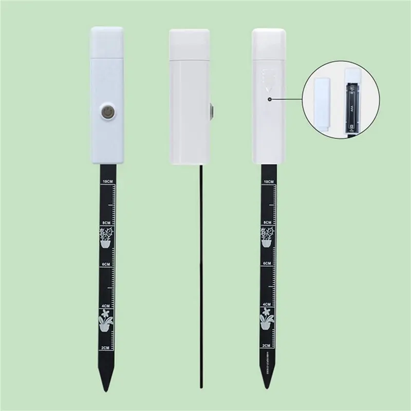 10X Soil Moisture Meter Plant Water Meter For Indoor And Outdoor Smart Probe With 3 Color Indicator Lights