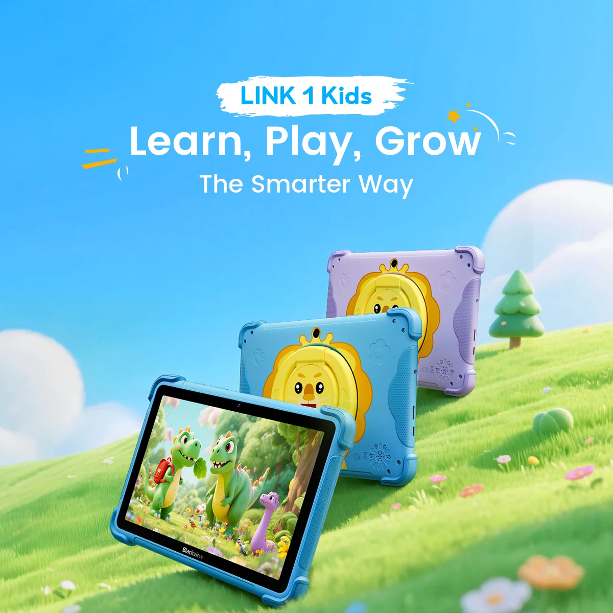 Blackview LINK 1 Kids Tablets 8.68'' HD IPS Display Widevine L1 64GB Android 16 Children's Learning and Play Tablet Pad