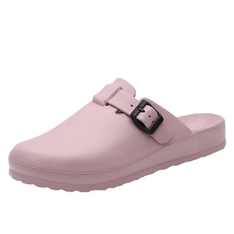 Couple Slippers Lightweight Home Ready Baotou Slippers Female Laboratory Doctor Shoes Nurse Shoes  Summer Shoes for Women