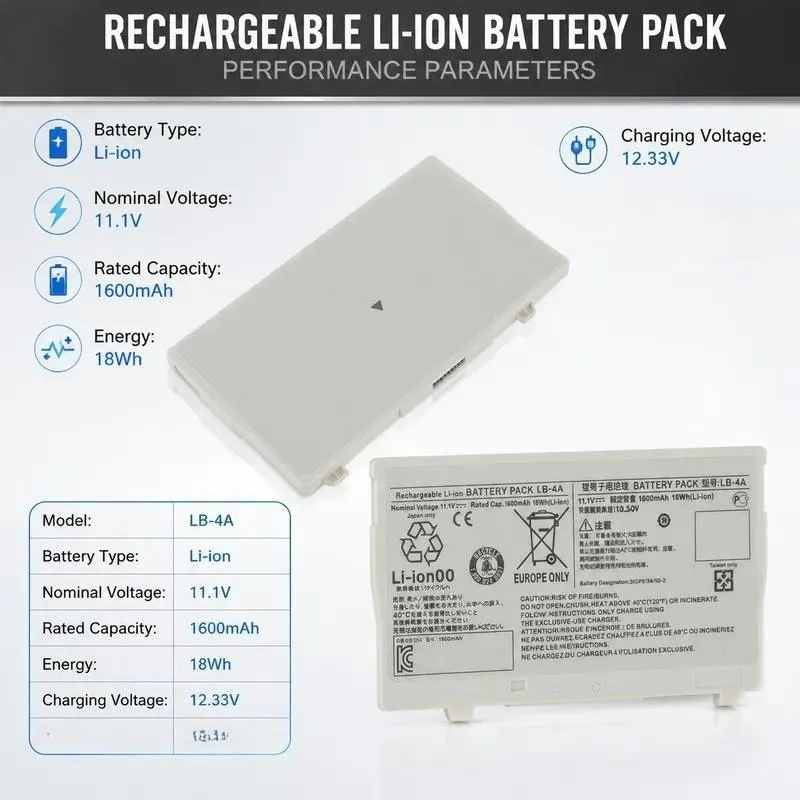 Replacement Battery for Canon LB-4A Compatible with Canon X-ray Equipment High Capacity Rechargeable Power Supply Long
