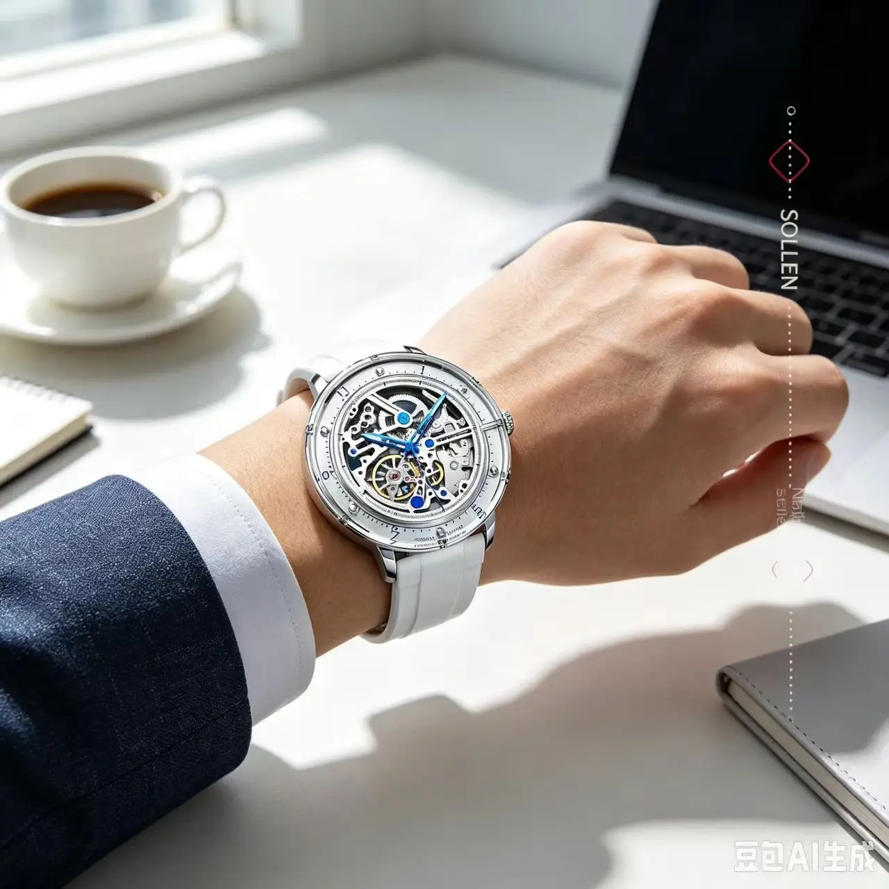 New Customized Mens Mechanical Watches for Man Analog Automatic Wristwatches with Silicone Strap Waterproof Glass Watch Reloj