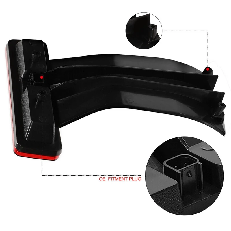 

Третий стоп-сигнал Dne-zCar 68048581AA для Jeep Wrangler JK 2007-2018 задний стоп-сигнал с высоким креплением светодиодный фонарь красный и