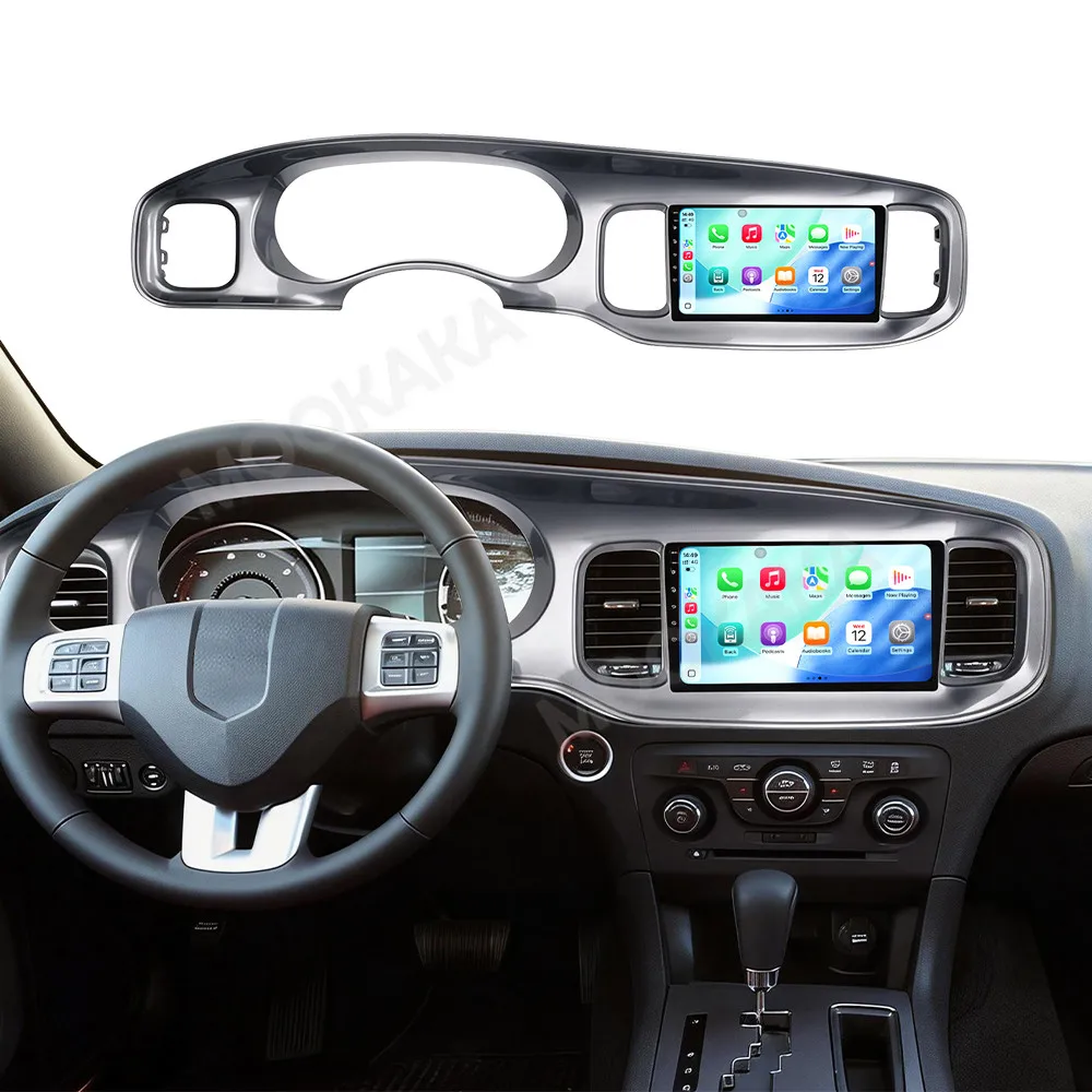 

9-дюймовый автомобильный радиоприемник для Dodge Charger 2011-2014 с Android Auto, CarPlay, HiCar, мультимедийный проигрыватель, GPS-навигация, магнитола, головное устройство