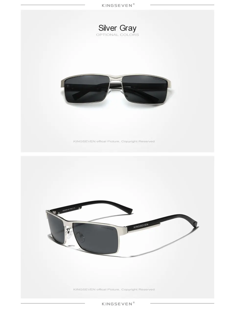 KINGSEVEN NEUE Mode Polarisierte Sonnenbrille Männer Frauen Anti-glare Fahren Platz Brillen männer Sonnenbrille Männliche Goggle UV400 – Detail 4