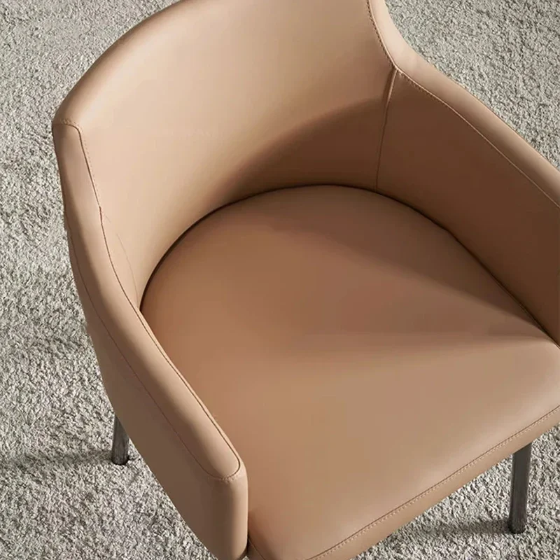 Sillas de café de salón únicas, sillas ergonómicas de apartamento, sillas de café minimalistas de moda, reposabrazos, decoraciones de interiores