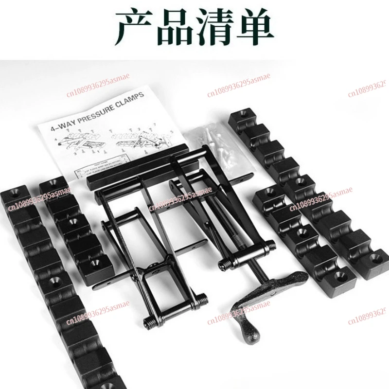 

New tool steel + engineering plastic material woodworking jigsaw clamp, four-way clamping custom width jigsaw clamp