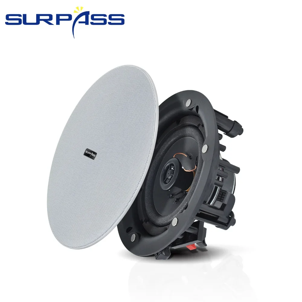 

5.25inch 20W Dustproof Ceiling Speaker In Wall Ceiling Flush Mount Passive Music Loudspeaker Audio Sound System for Home Theater