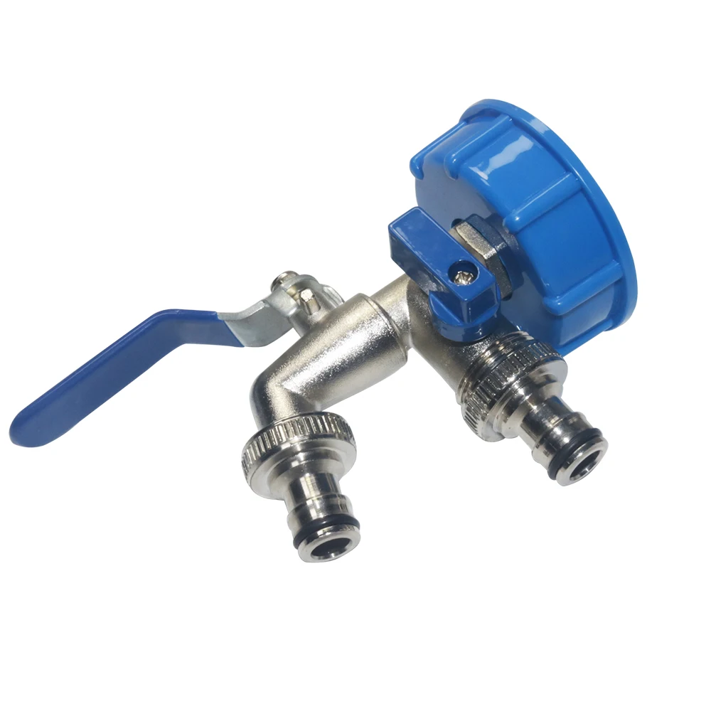 

Garden irrigation pipe joint faucet 1/2 inch zinc alloy outdoor faucet water distributor water connection adapter valve switch
