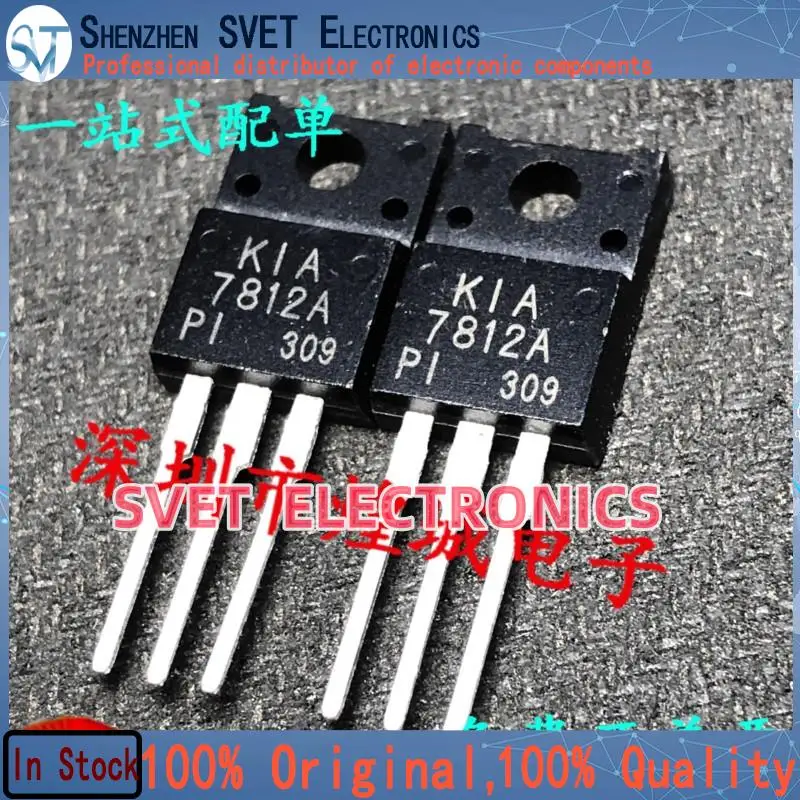 10PCS-50PCS  KIA7812A  TO-220F MOS 12V 1A Original In Stock Fast shipping